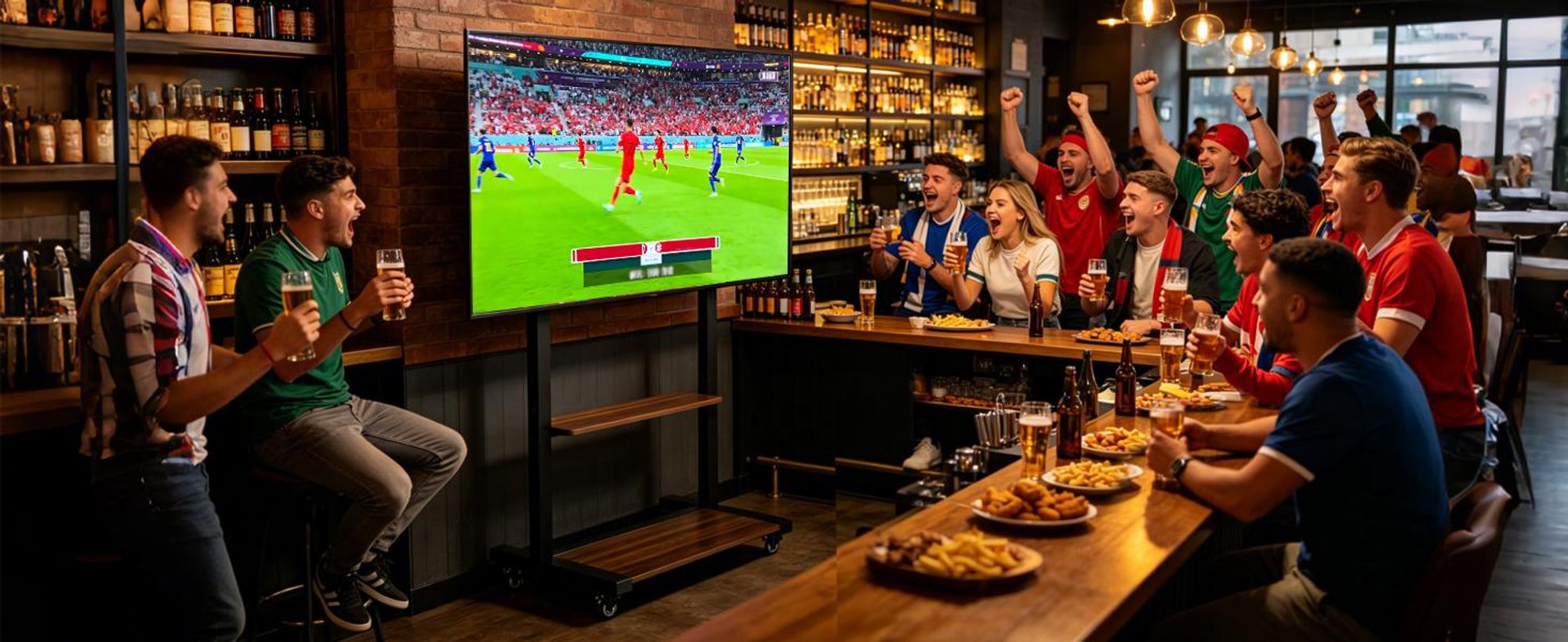 WISFOR TV Ständer Rollbar, TV Standfuss Höhenverstellbar Fernsehständer Halterung Universal für 40”-86”,VESA 600x400mm,bis Max 50kg