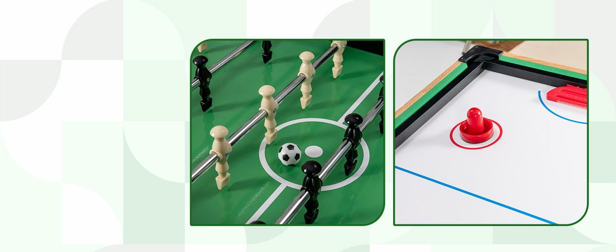 COSTWAY 10 in 1 Muli Spieltisch, Tischkicker, Multifunktionstisch mit Tischfußball, Hockey, Billard, Shuffleboard, Bowling&4 Brettspiele, Kombi-Tisch