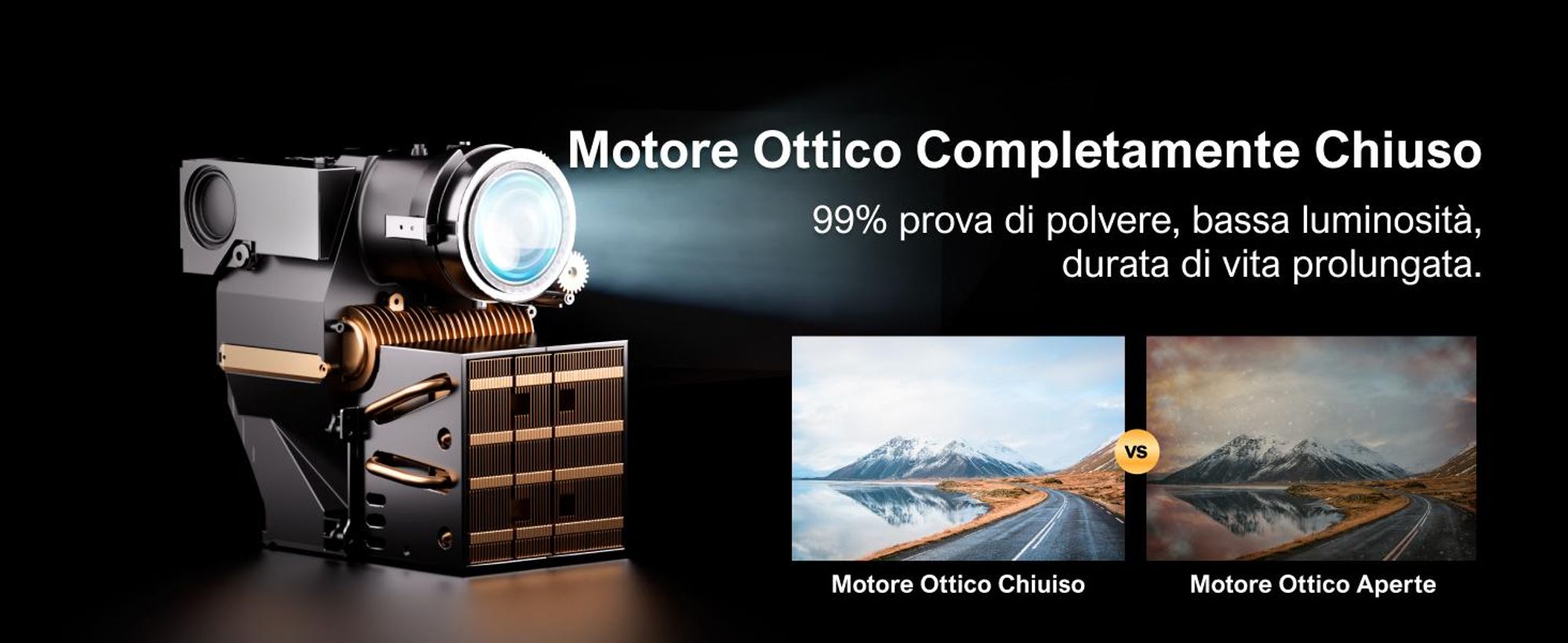 Proiettore ULTIMEA Android TV 11.0 con NETFLIX, supporto per proiettore home cinema 4K 1000 ANSI lumen, Dolby Audio, design con maniglia per il trasporto, serie Poseidon E40 Smart