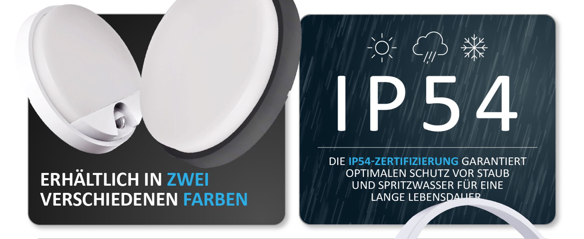 ALMAZ LED Außenwandleuchte weiß mit Bewegungssensor – 15W, 4000K, IP54, 2000lm