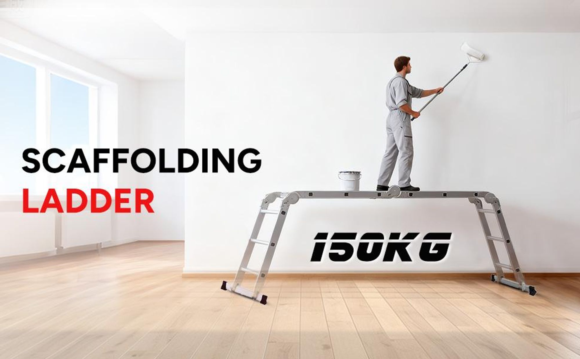 OUTIGO Drabina wielofunkcyjna Drabina wielofunkcyjna Drabina składana Drabina teleskopowa Drabina z ramą A 4x3 350cm Drabina pojedyncza Drabina schodkowa Drabina domowa Drabina aluminiowa