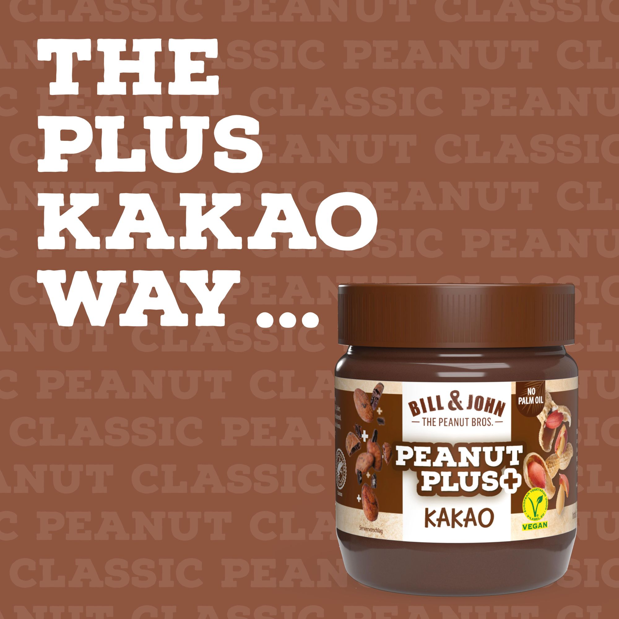 BILL & JOHN Erdnussbutter Peanut Butter + Salted Caramel, 350g