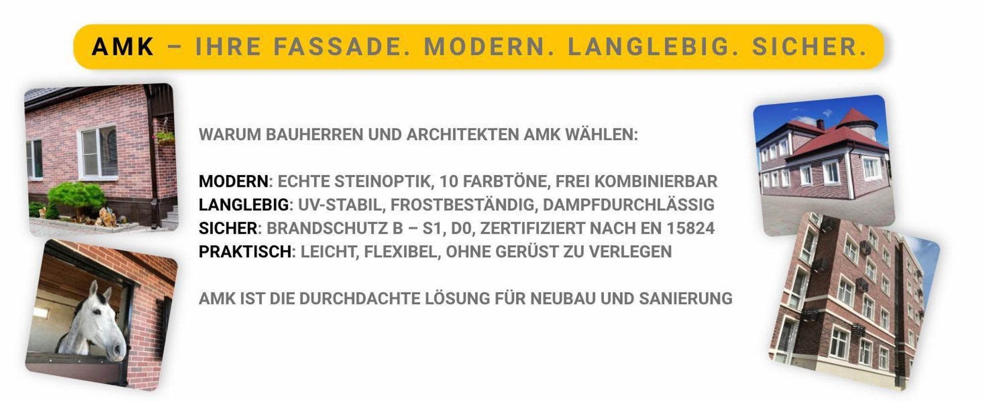 AMK – Ihre Fassade. Modern. Langlebig. Sicher.
