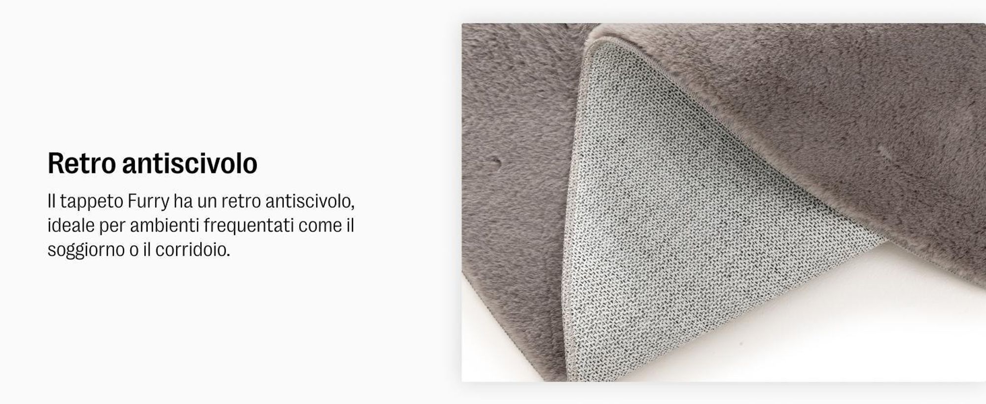 benuta tappeto soggiorno Furry Taupe 120x170 cm tappeto in pelliccia tappeto soggiorno rettangolare antiscivolo lavabile pelo lungo soffice peluche shaggy morbido