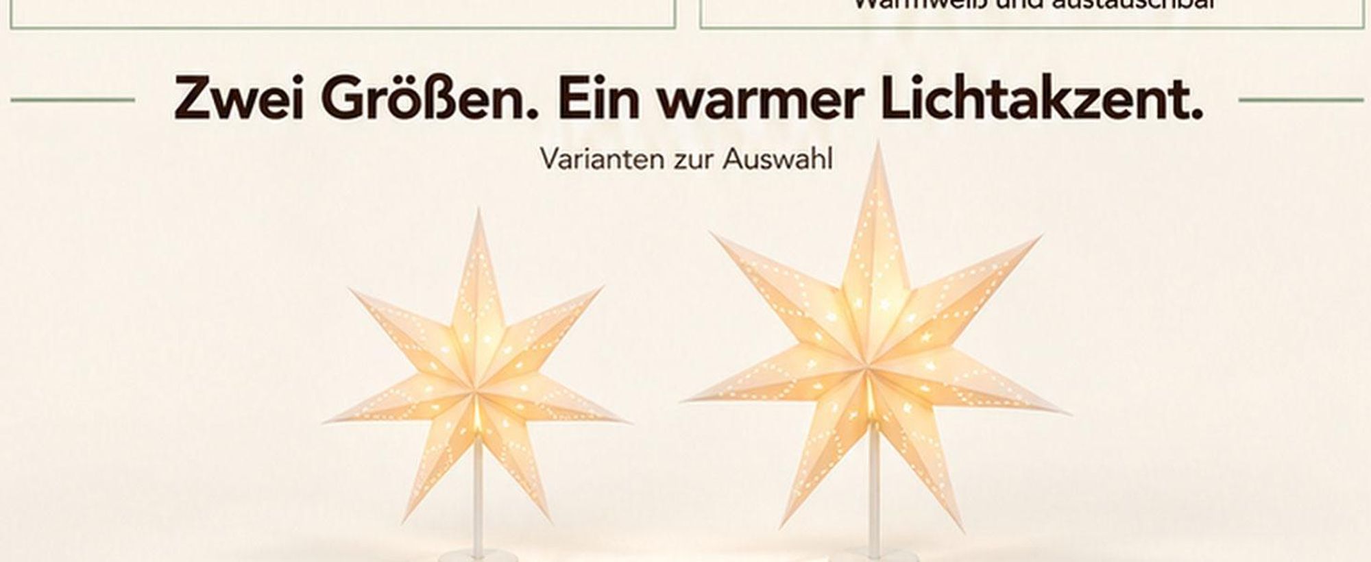 SALCAR 3D LED-Papierstern, 55 cm, Weihnachtsstern als Tischlampe, beleuchteter Stern für Fensterbank und Weihnachtsdekoration