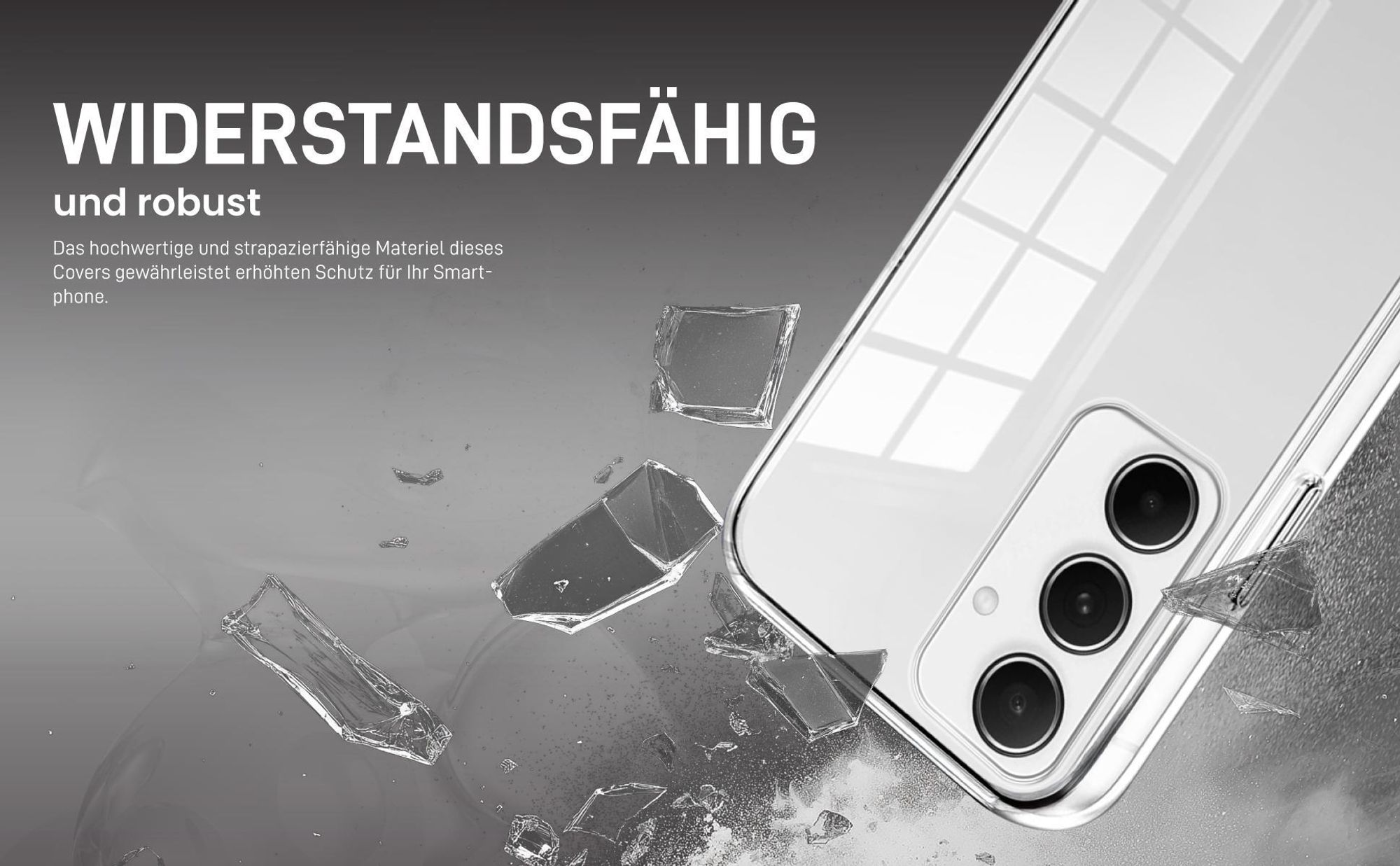 Transparentes Front Back Cover für Samsung Galaxy A35 5G mit Aufprallschutz