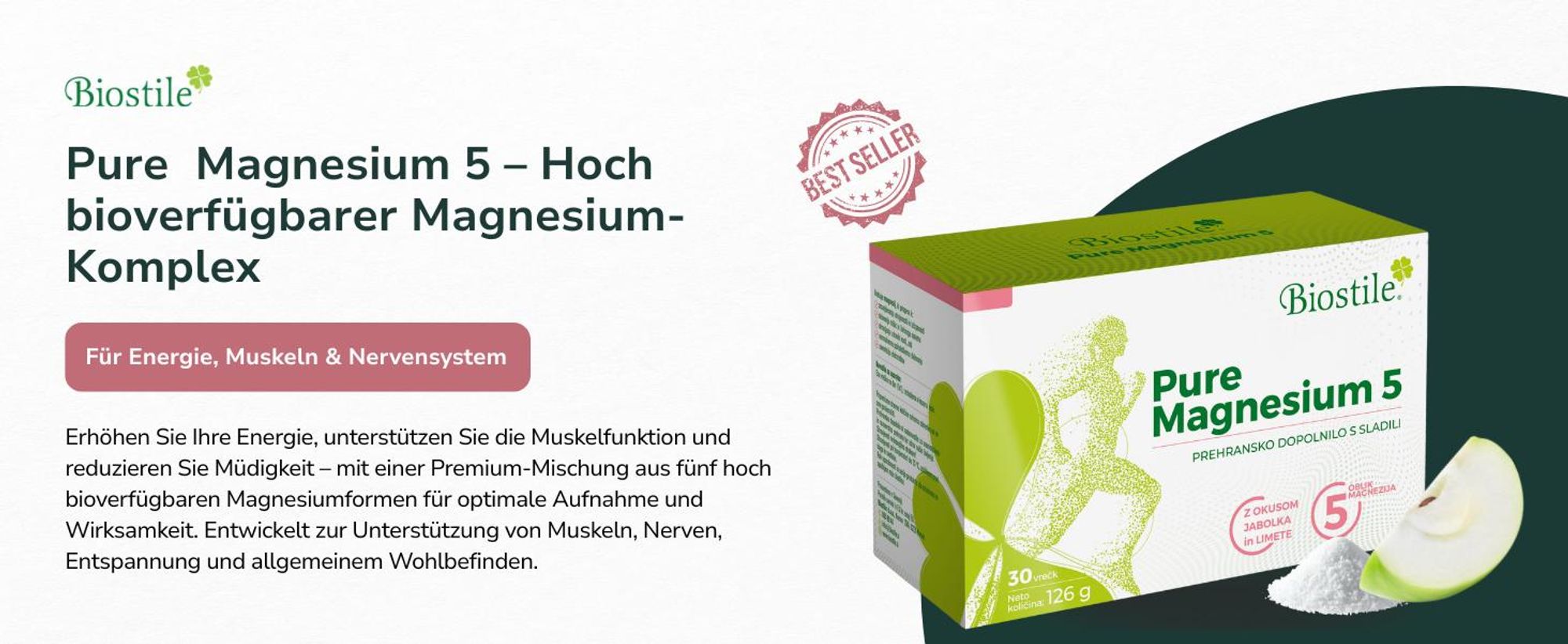 Vergleichsgrafik zu Pure Magnesium mit einer Übersicht der enthaltenen Magnesiumverbindungen