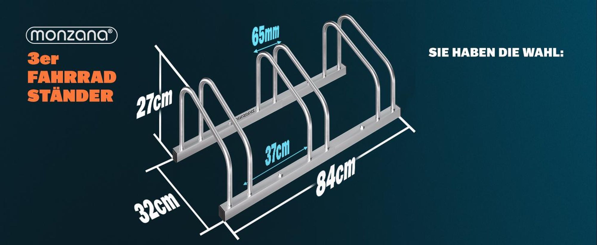 MONZANA Fahrradständer für 6 Fahrräder