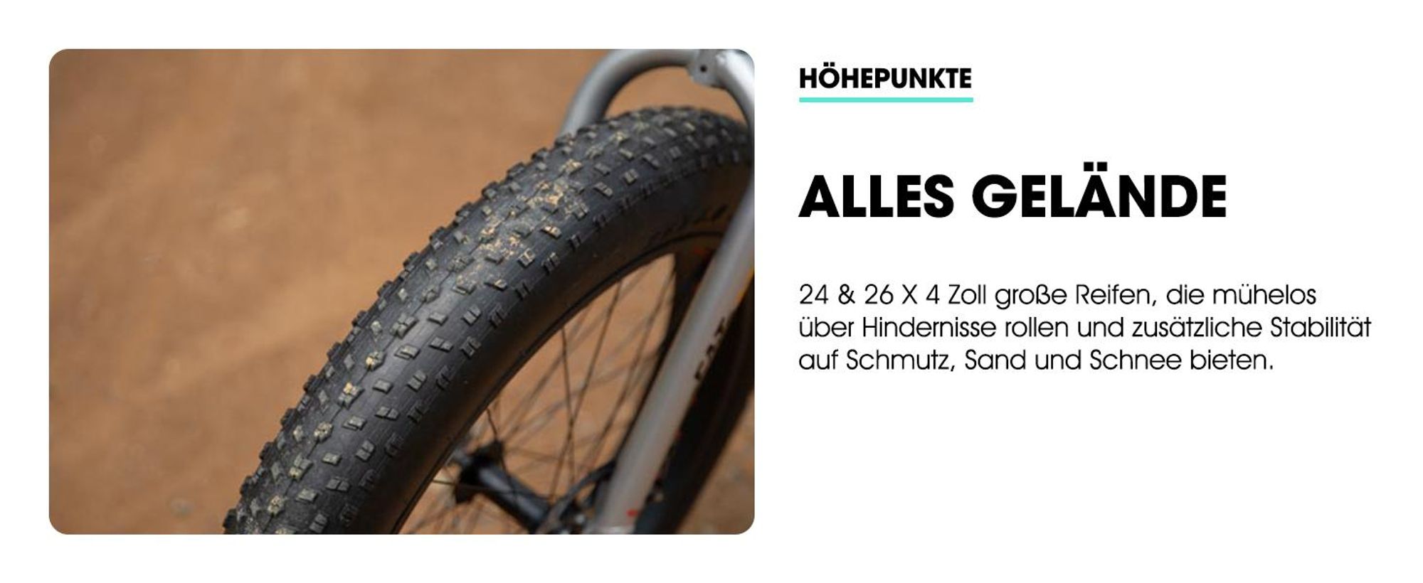 HILAND 20 Zoll Kinderfahrrad mit 4.0 Fat Tire, Shimano 7-Gang, Geeignet für Strand, Schnee, Kinder Mountainbike Jungen Mädchen, Silber