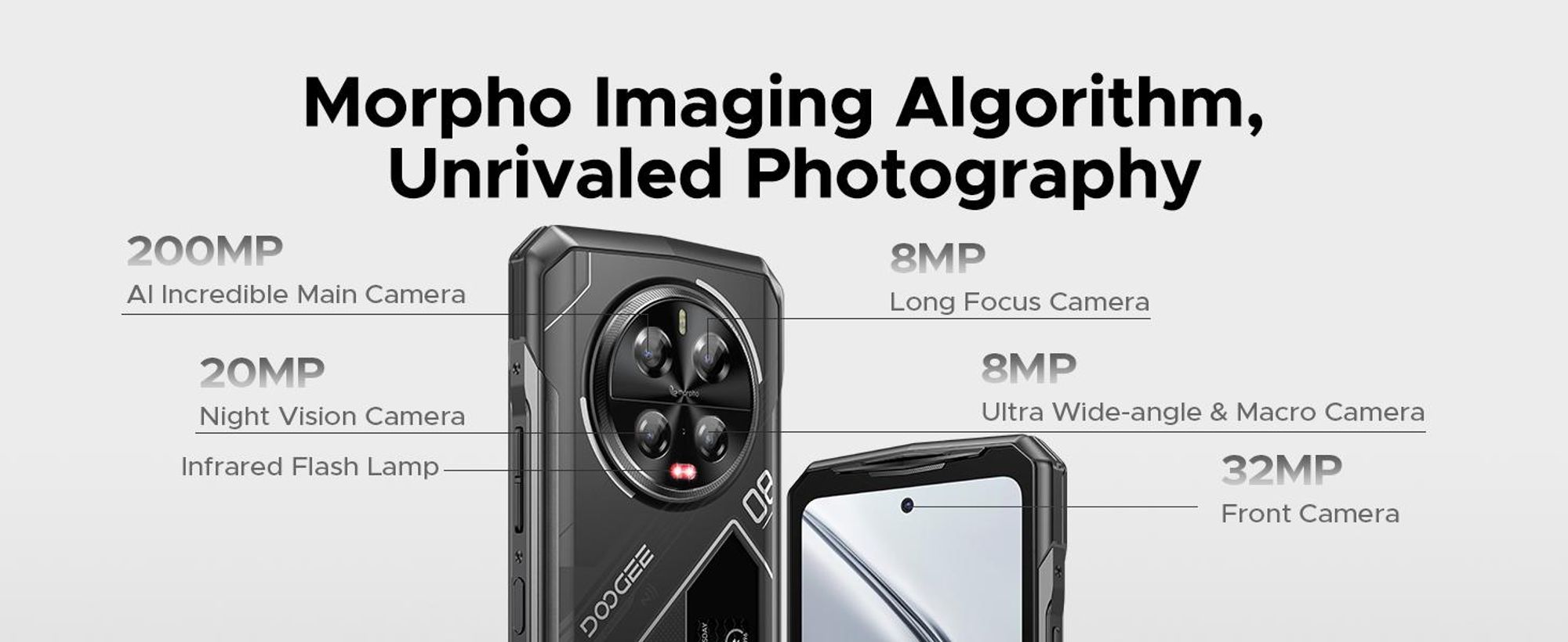 DOOGEE V40 Pro 5G 16+20/512GB, 8680mAh, stříbrná