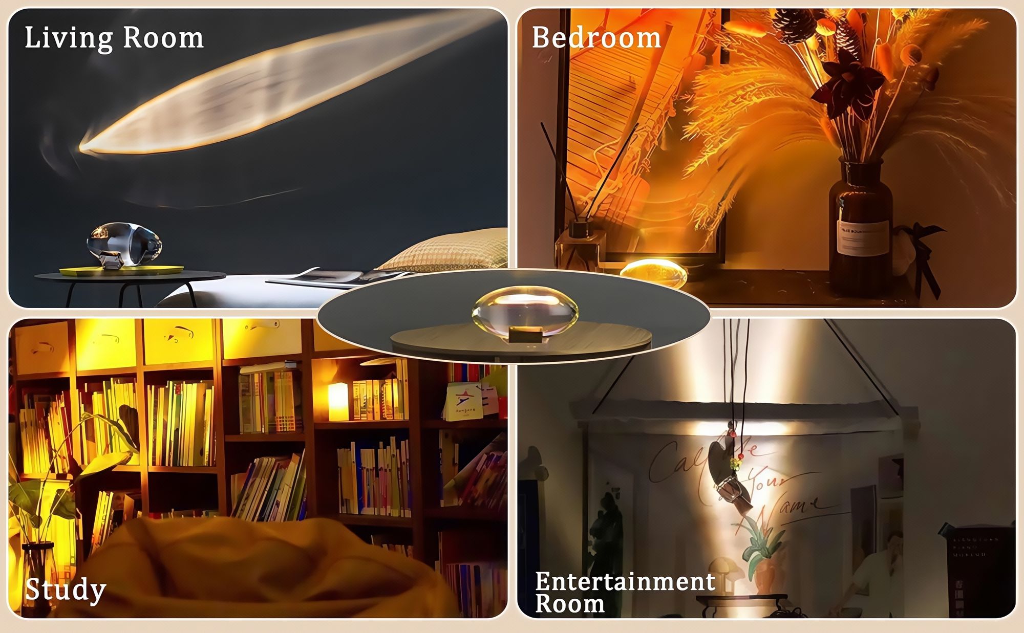 16-Farben-Kristalllampe, kleine LED-Tischlampe, Nachtlicht, mit Fernbedienung, fünf Helligkeiten, geeignet für Schlafzimmer-Wohnzimmer-Partydekoration