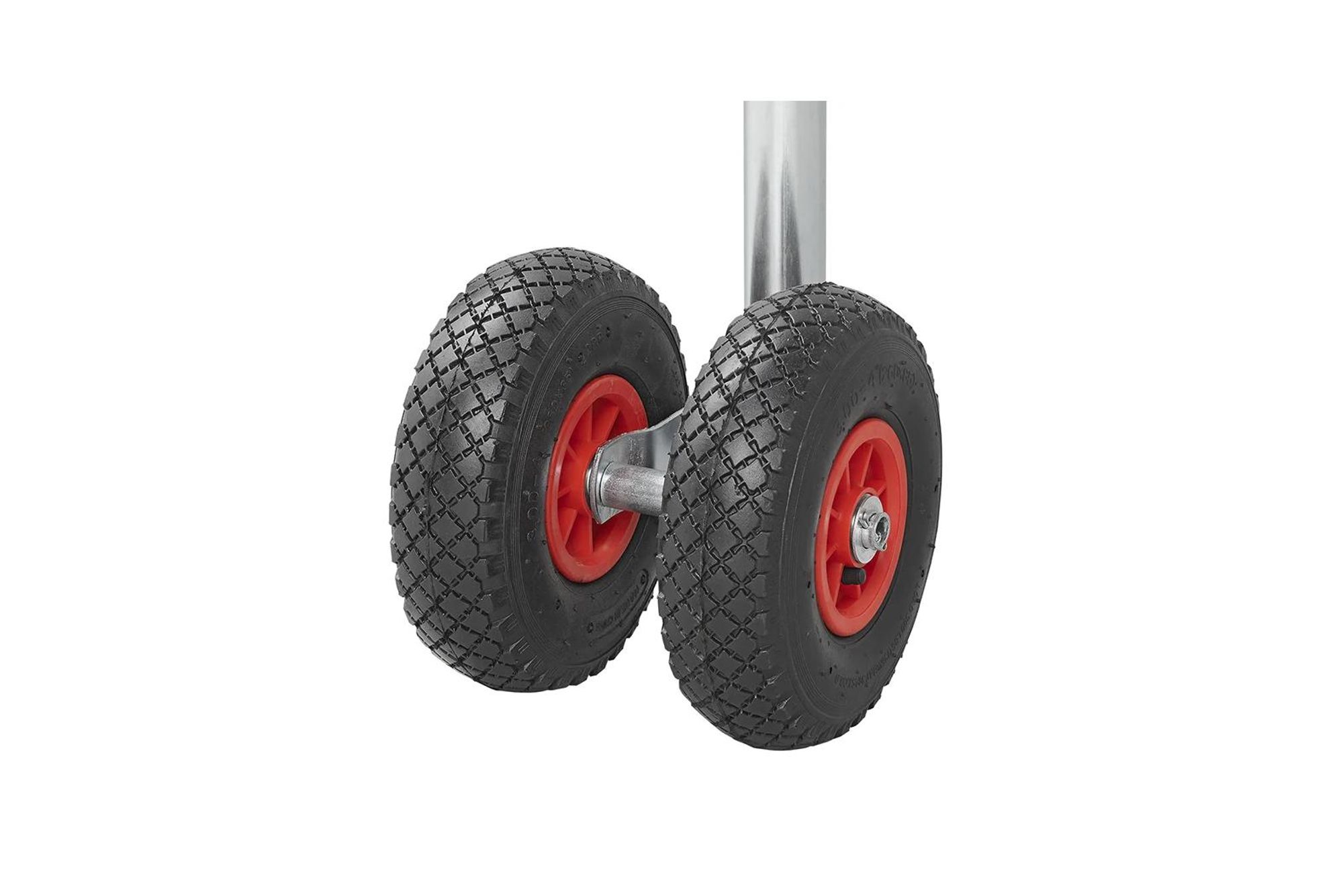 Dvojité jazdné koleso 48mm 2x plastový ráfik so vzduchovým plášťom 260x85mm