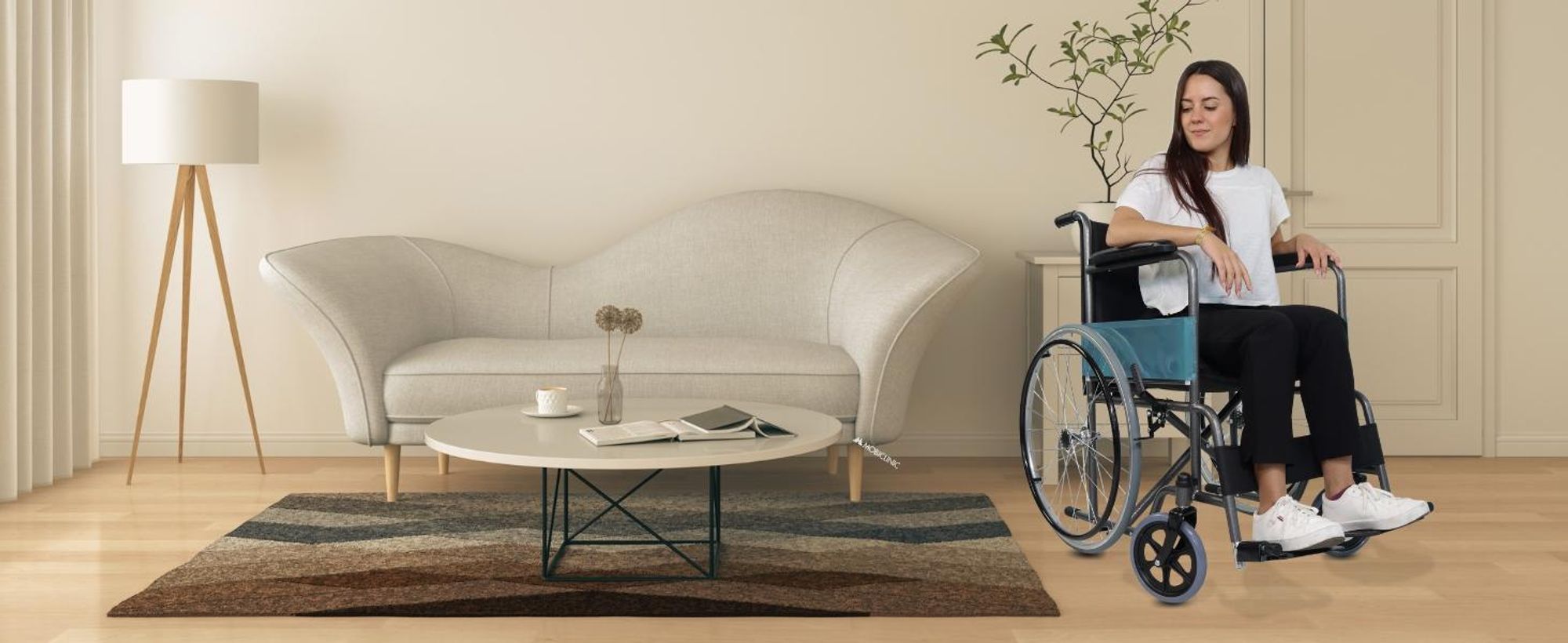 Clinicalfy Klappbarer Rollstuhl Faltbar Faltrollstuhl Rollstühle Große Räder Orthopädisch Leicht Model Júcar