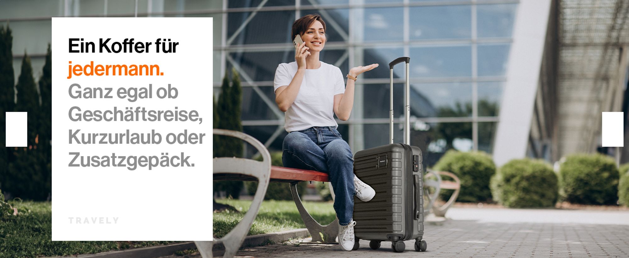 TRAVELY Premium Koffer Set: 77cm, 67cm & 55cm Handgepäck Koffer in einem Set, sehr robuste Reisekoffer mit sanften Rollen & TSA Schloss, Reisekoffer, Koffer & Trolleys