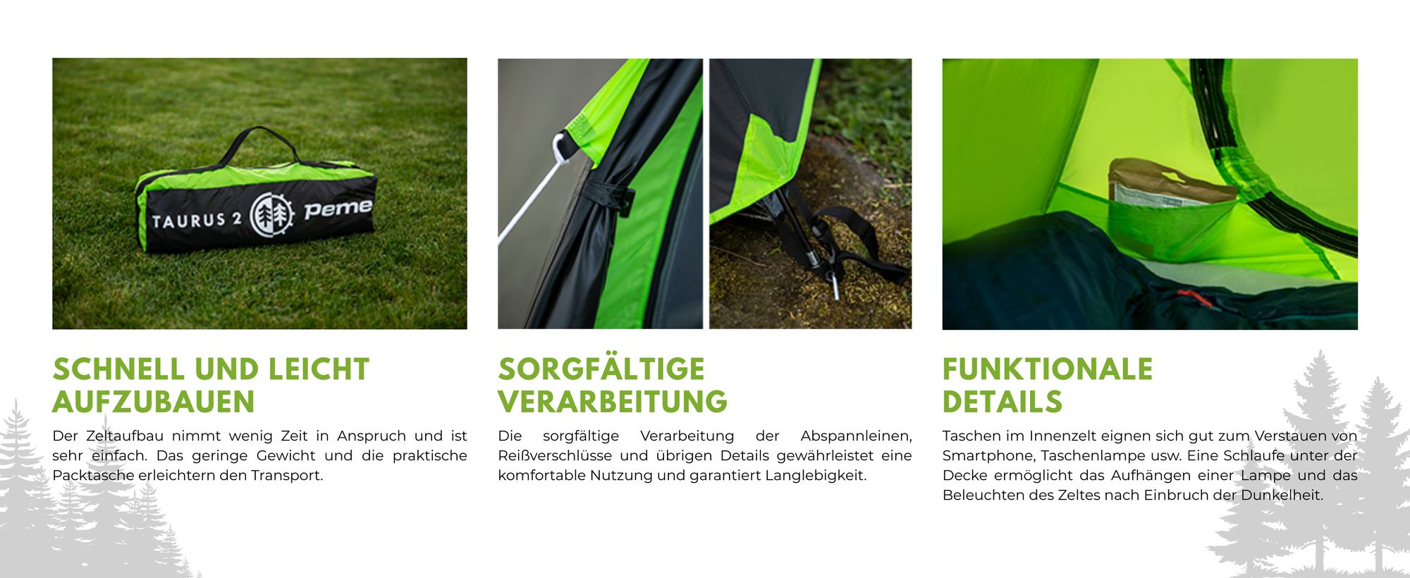 PEME Taurus 2 Personen Zelt Campingzelt Kuppelzelt Trekkingzelt Wasserdicht 4000 mm Igluzelt 2 Eingänge Festivalzelt Outdoor Tourenzelt Backpacking