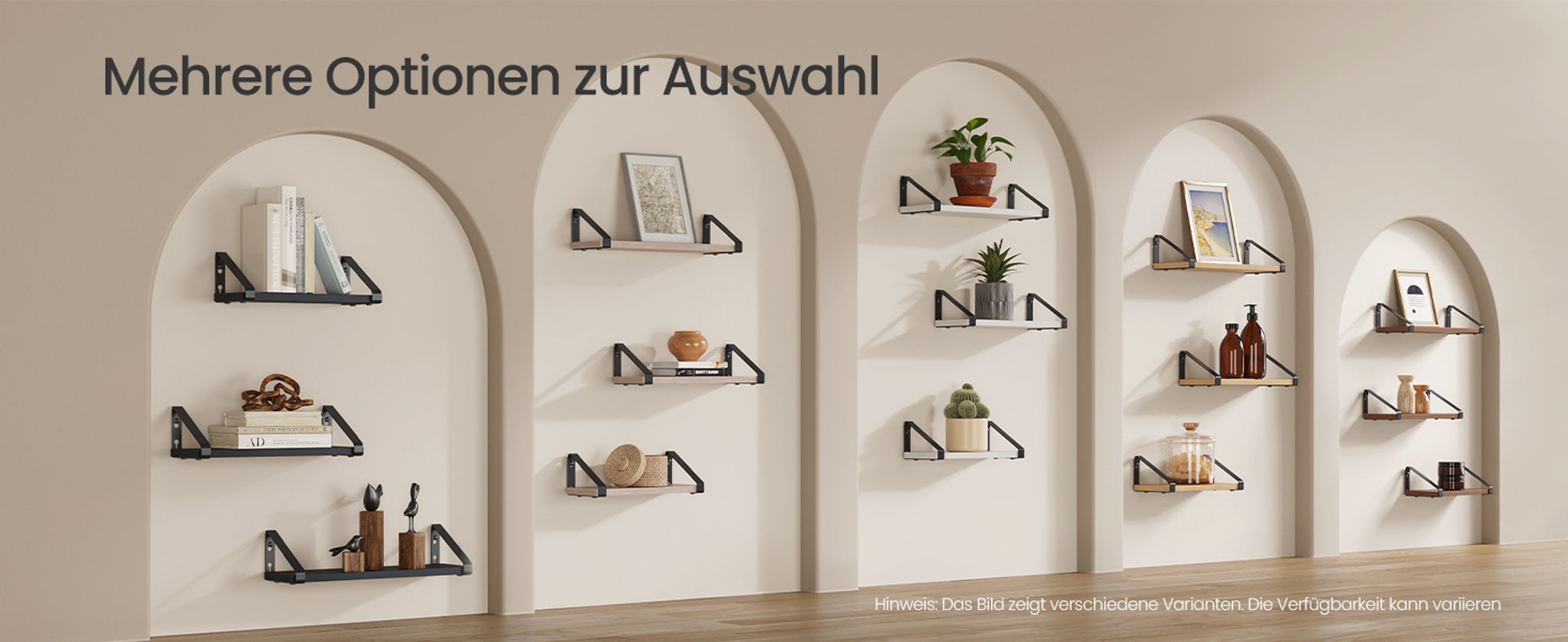 Mehrere Optionen zur Auswahl