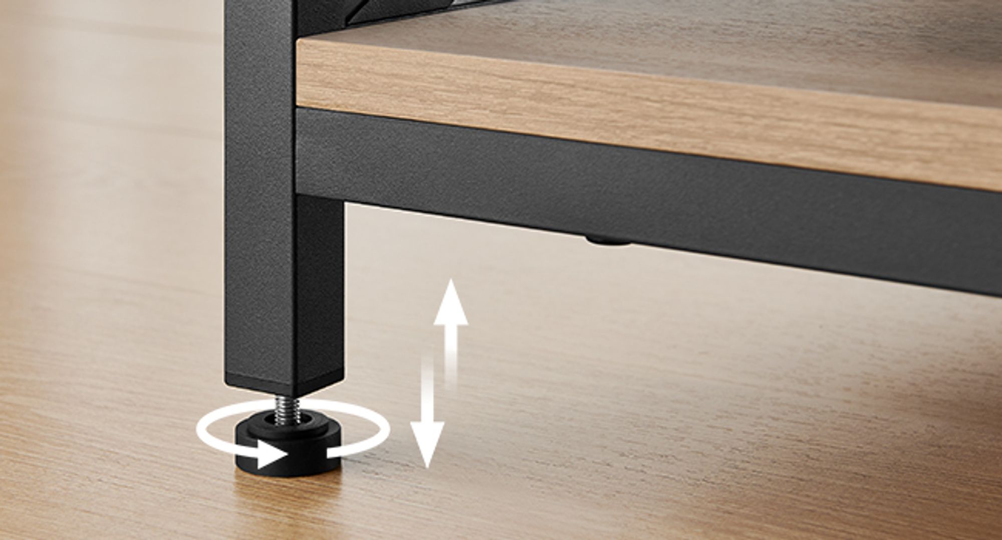 VASAGLE Couchtisch, höhenverstellbar, versteckter Stauraum, 60 x 120 x (48-62) cm