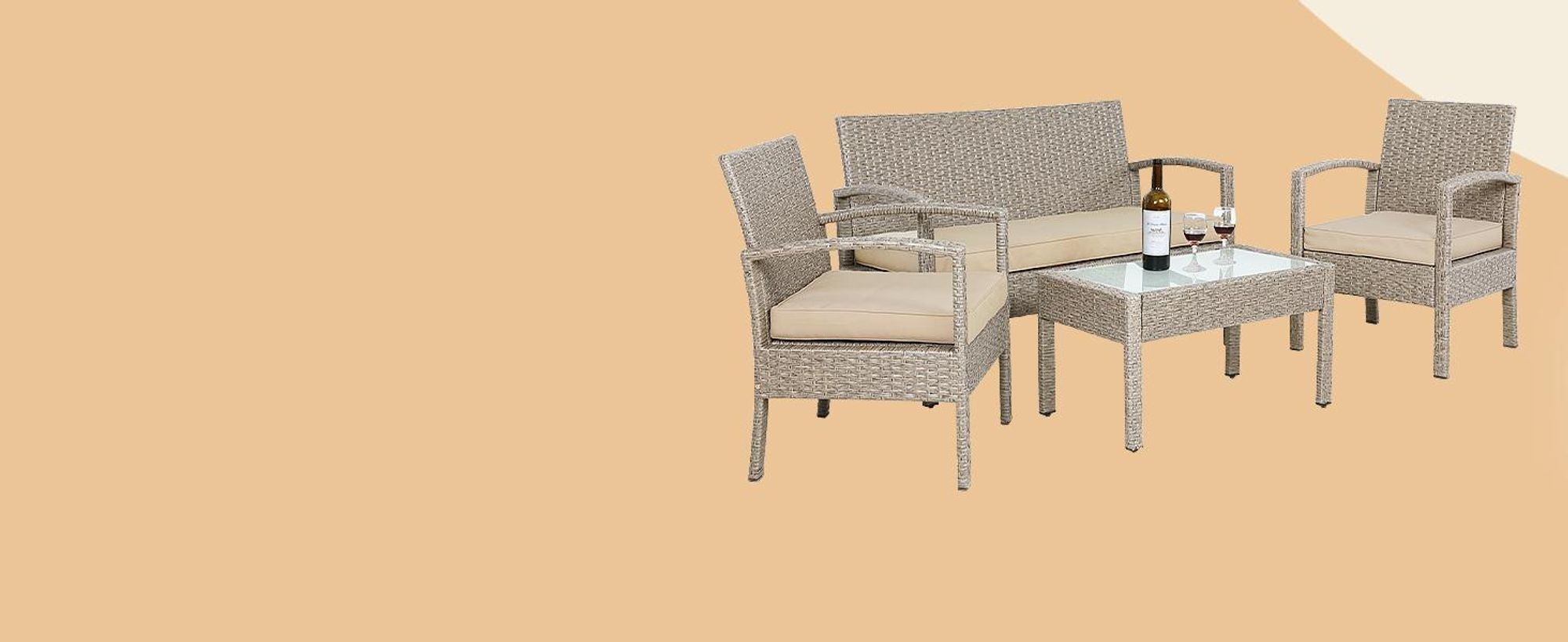 Kingsleeve® Abdeckung Gartenmöbel 180x120x74cm Wasserdicht Winterfest Abdeckplane Balkonmöbel Set Schutzhülle Abdeckhaube Gartentisch Gartenlounge