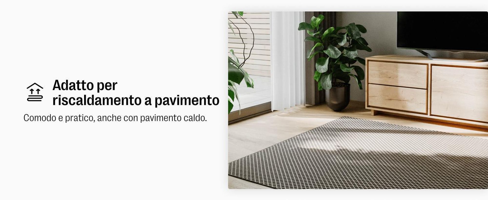benuta tappeto da interno ed esterno Lou Nero 160x230 cm tappeto soggiorno tappeto da esterno rettangolare fantasia moderno pelo corto scandinavo