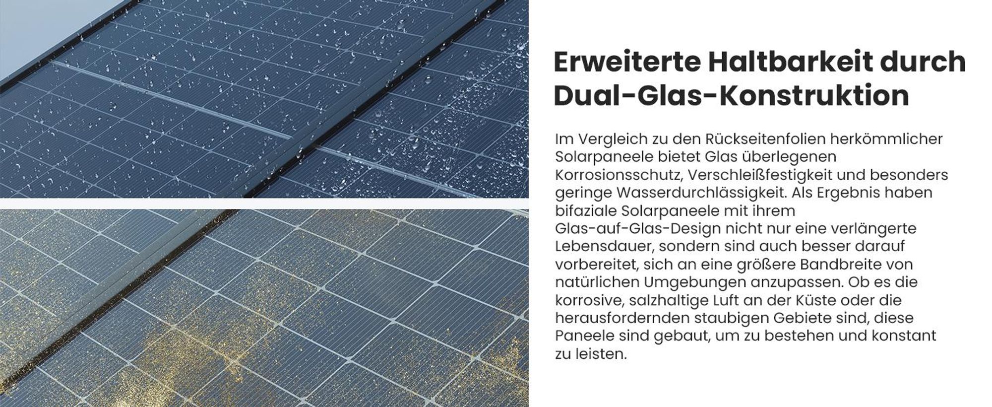 Powerness Balkonkraftwerk mit Speicher, Growatt NEXA 2000 All-in-One 2048Wh Speicher mit 2x 450W Full Black Bifazial Solarmodule (0% MwSt)