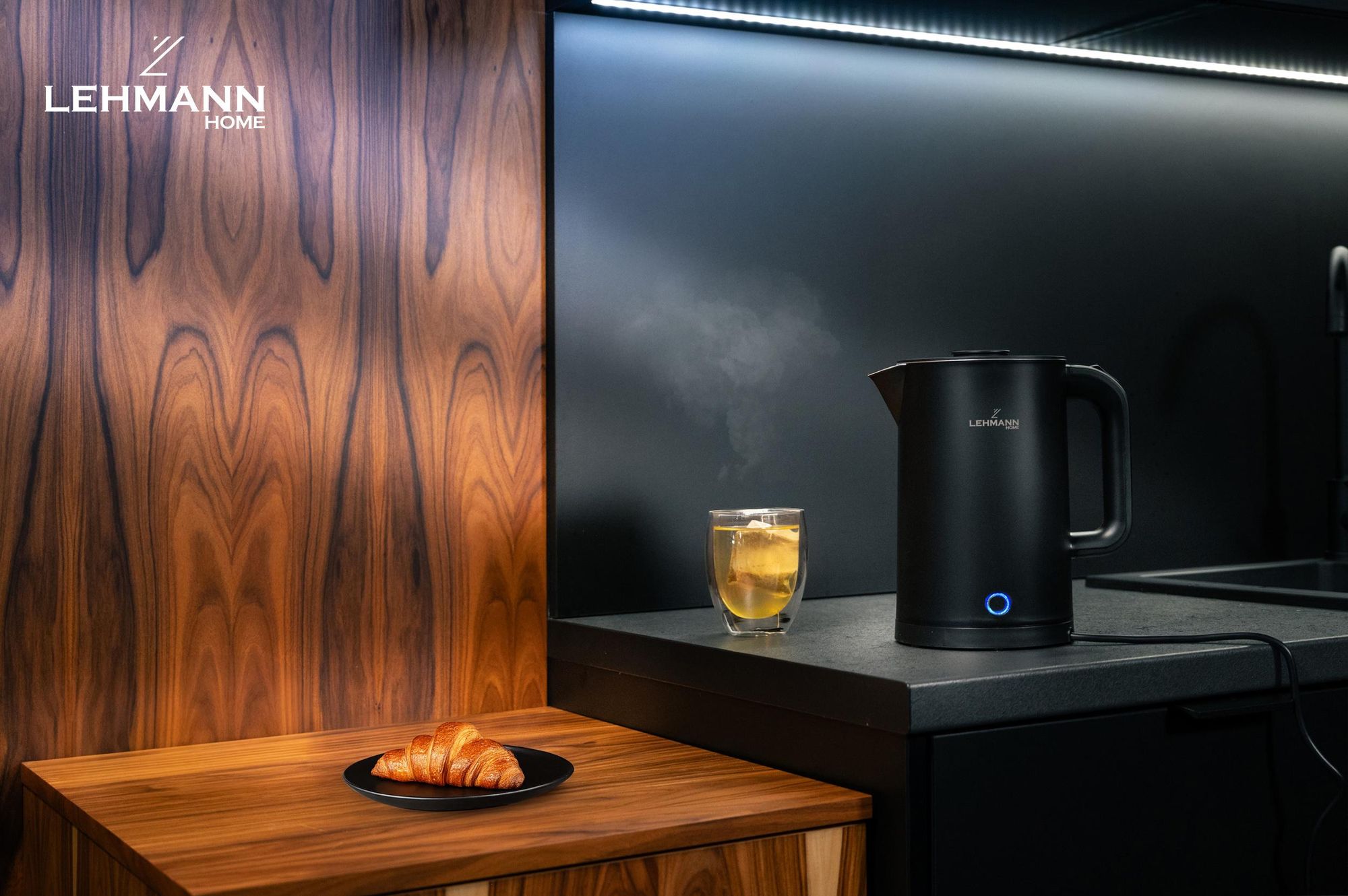 Bouilloire Électrique Livoo Noir 1,7L 2200W – Design Digital Et Rotation 360°