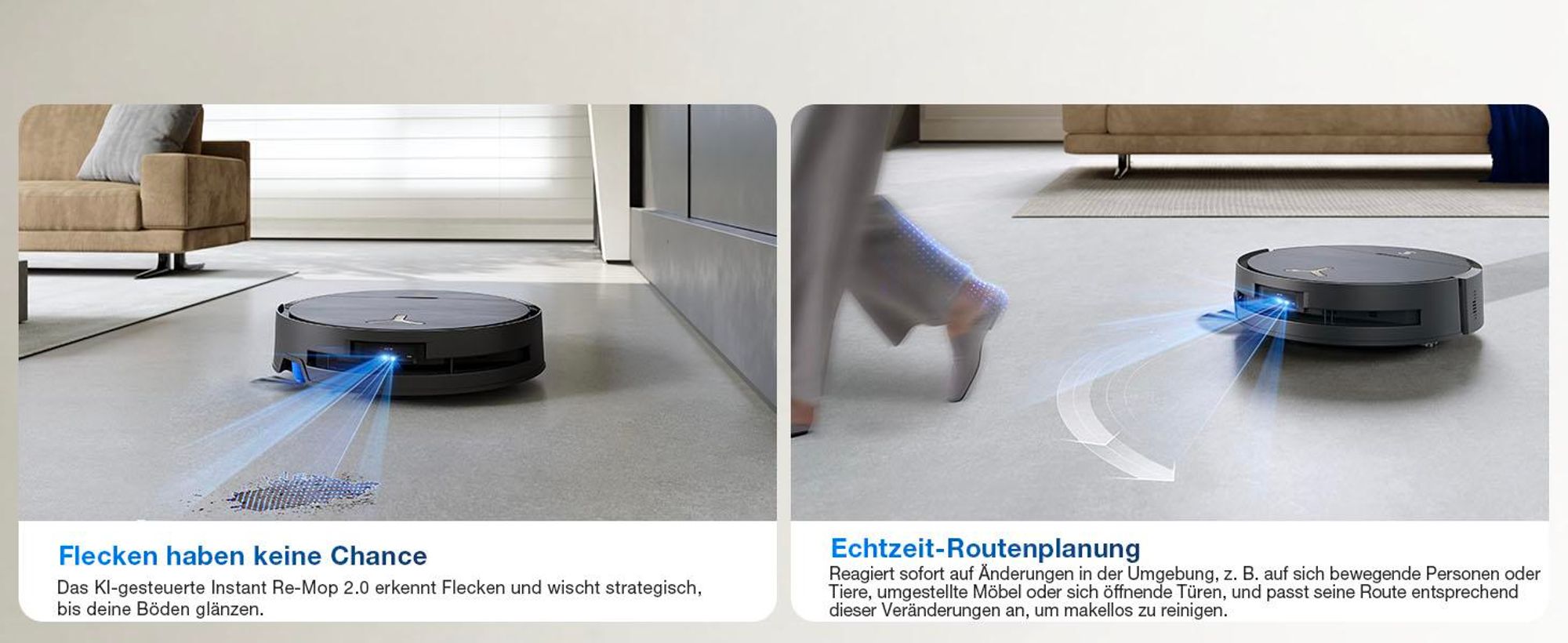 ECOVACS DEEBOT X9 PRO Omni Staubsauger Roboter mit Wischfunktion, 16.600 Pa, OZMO Roller, All-in-One Omni Station, YIKO-GPT Saugroboter, Schwarz