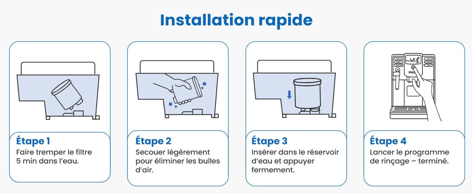 pack de 6 filtres à eau pour Philips Aqua Clean CA6903/10 & CA6707/20, Compatible avec Saeco et Philips Aquaclean filter