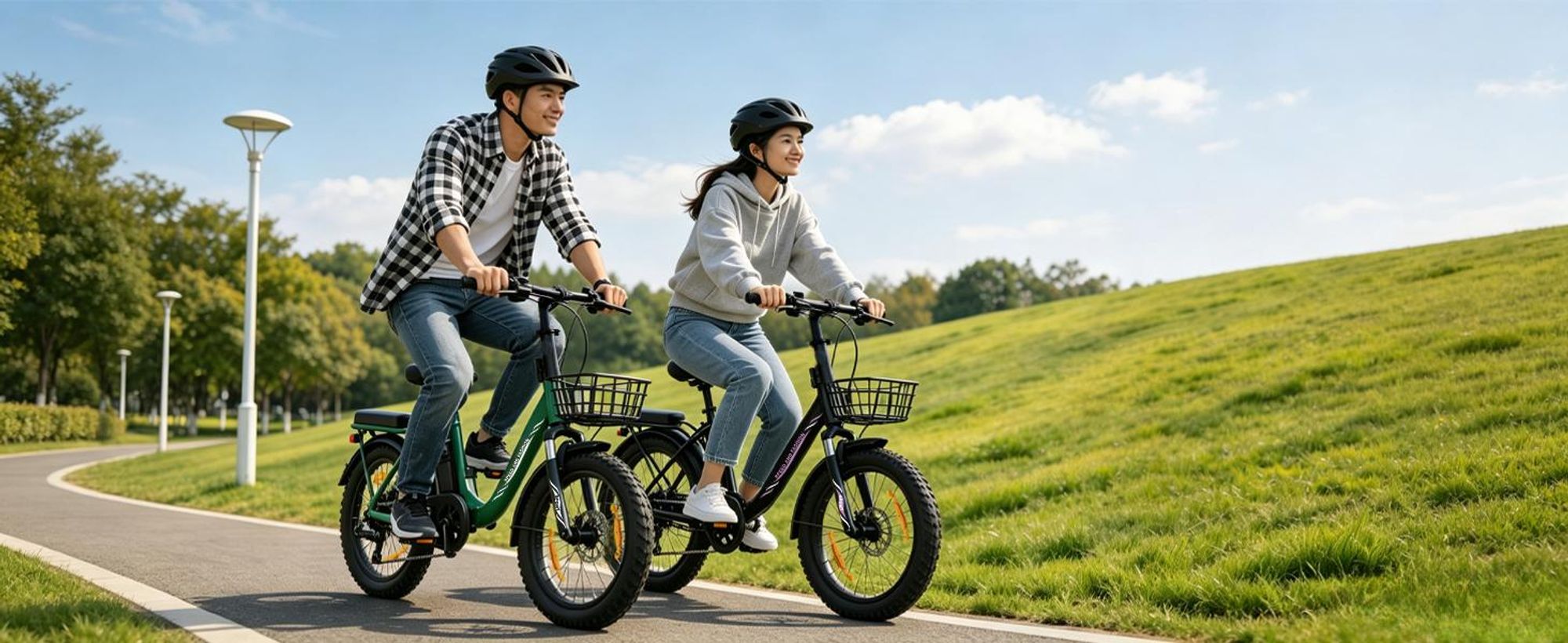 Runetic Ebike, Foldable e-bikes, 250W Motor, 36V 13Ah herausnehmbarer Akku, bis zu 80 km Reichweite, 25 km/h, 20" x 3,0" Breitreifen - Schwarz