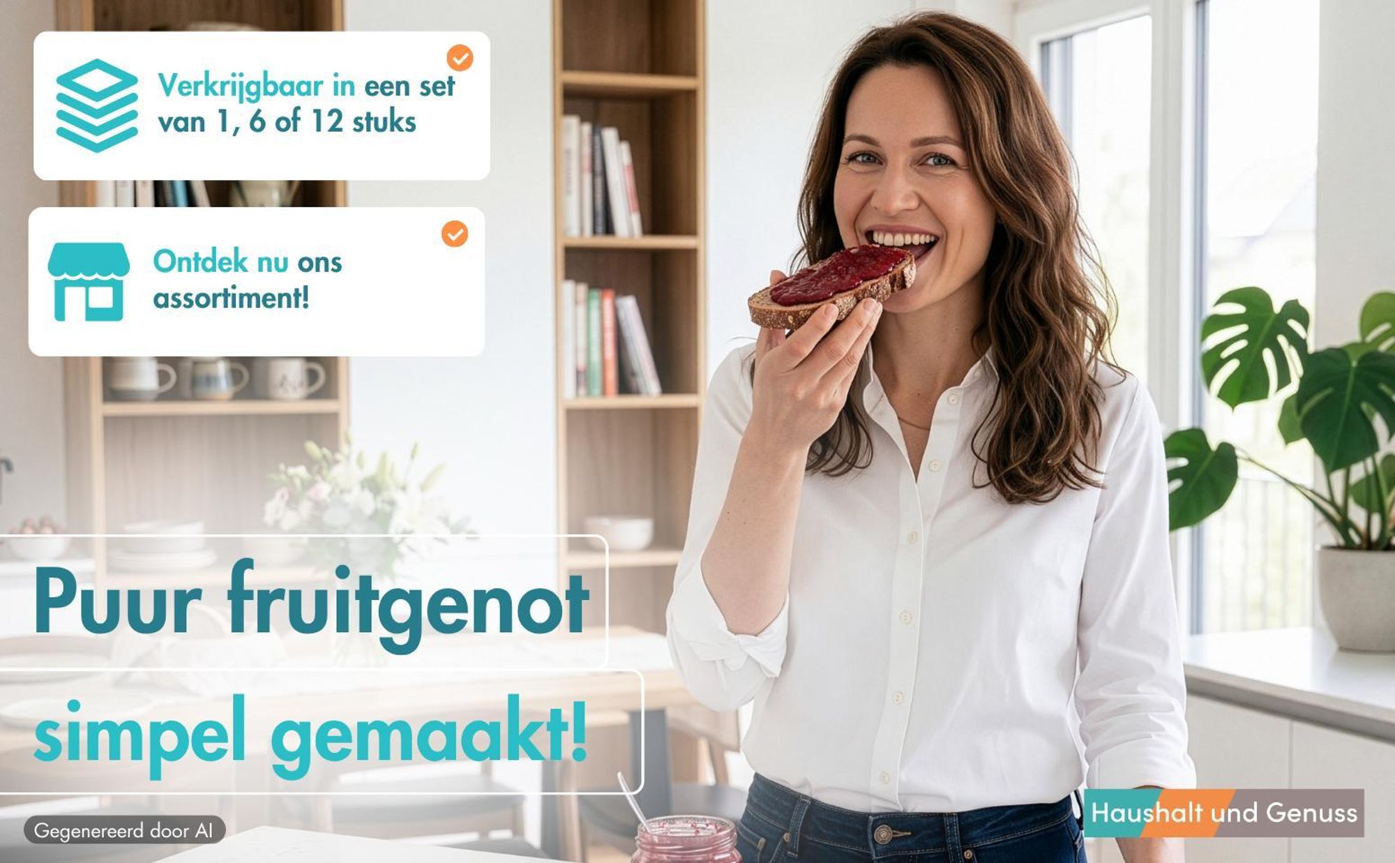 Pure fruitsmaak in verpakkingen van 1, 6 of 12 stuks!