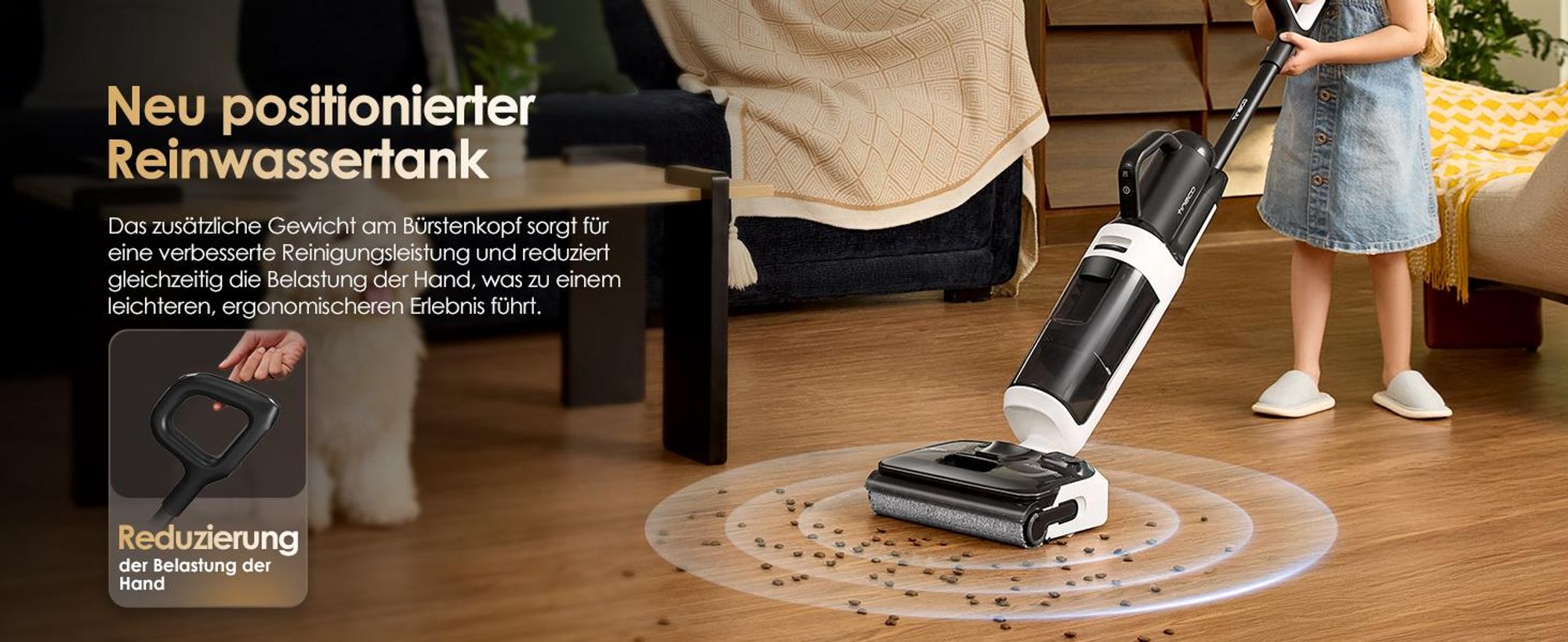 Tineco Floor ONE Switch S6 Stretch Breeze Nass Trockensauger 180° Lay-Flat 85°C Flashdry 5-in-1 Selbstreinigung Handstaubsauger (Stretch S6 Combo)