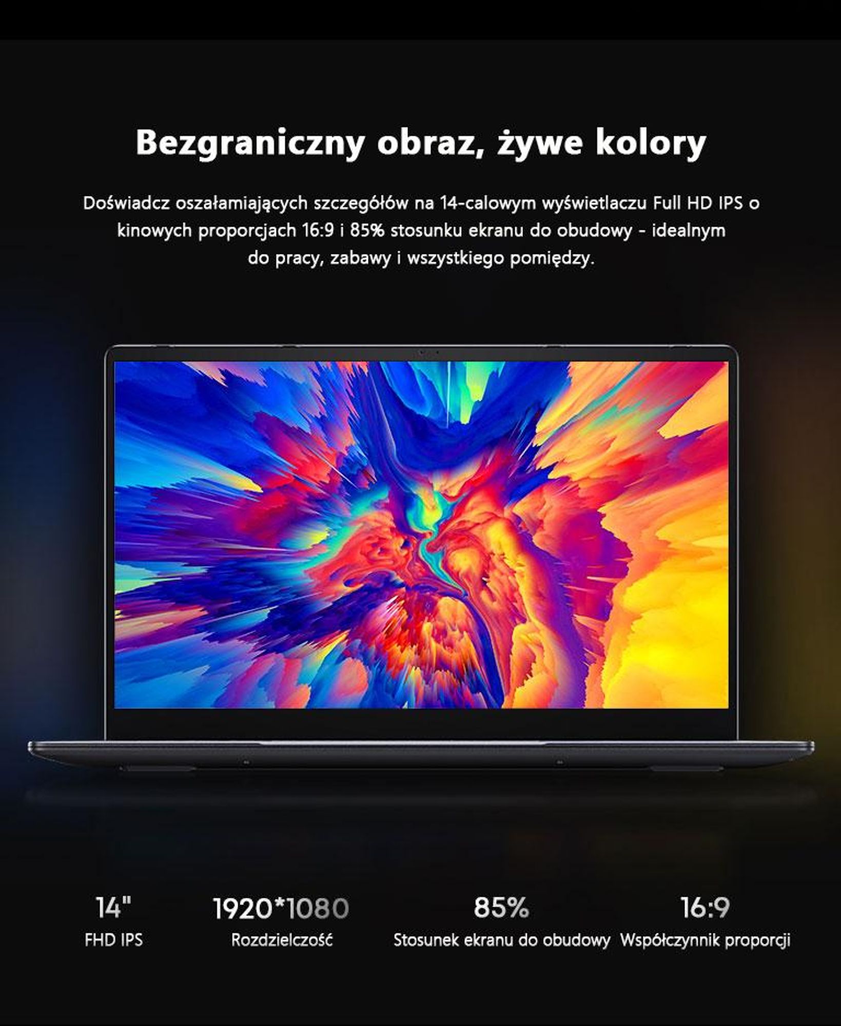 CHUWI CoreBook i3 laptop - 14 Calowy Procesor Intel i3-10100Y 8GB 256GB Windows 11 ultralekki - Szary