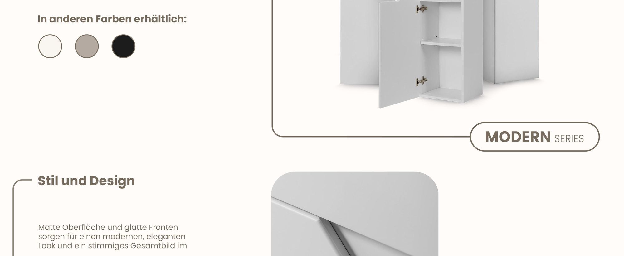 RODAN, Badmöbel, Badschrank, Badezimmermöbel, Badezimmer, MODERN, Waschbeckenunterschrank