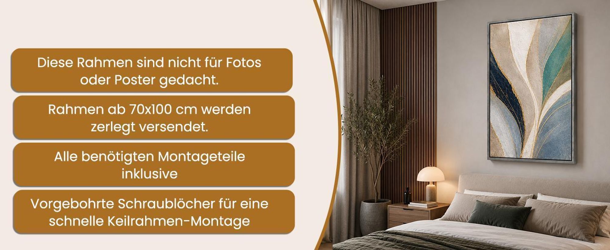Monframe Schattenfugenrahmen für Leinwandbilder & Canvas 35x35 cm - Schwarz glanz - für Keilrahmen bis 22 mm Stärke - ohne Glas und Rückwand
