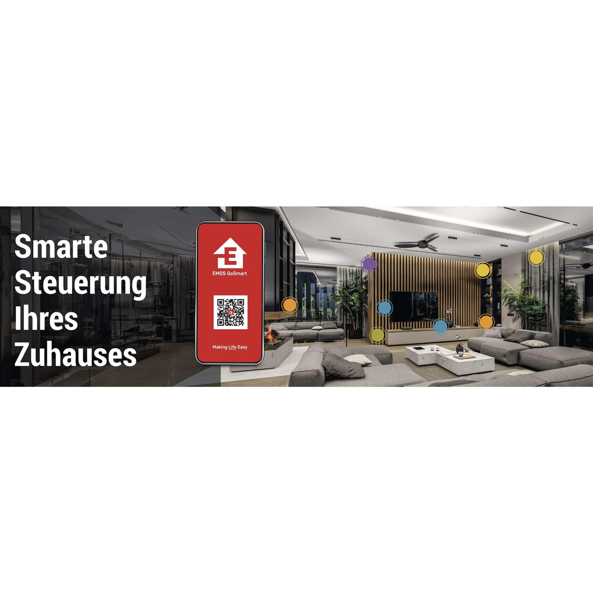 EMOS GoSmart - ZigBee Türsensor mit App - drahtloser magnetischer Zigbee-Fenster