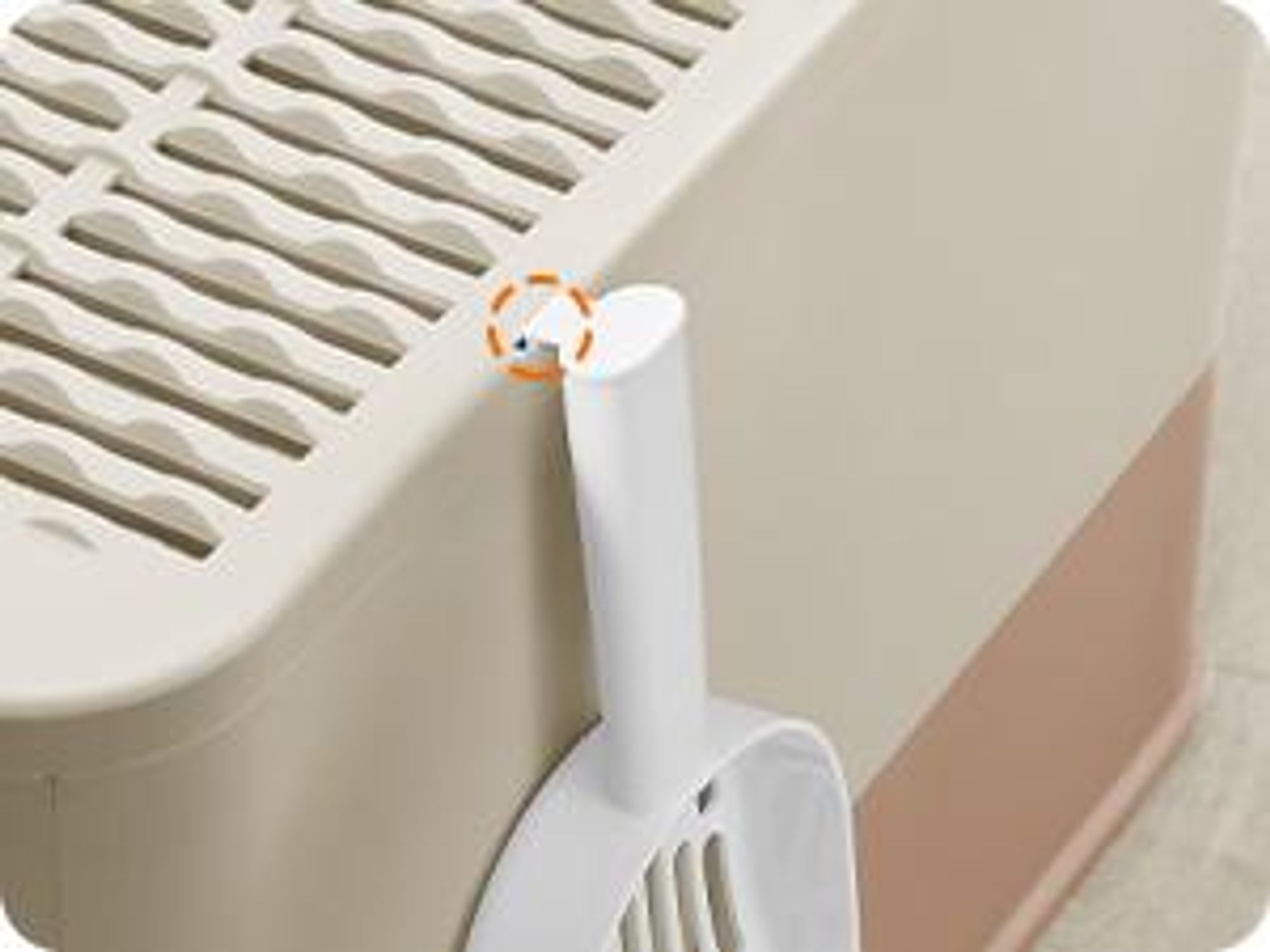 Feandrea Katzenklo, Katzentoilette, mit Deckel, ausziehbares Tablett
