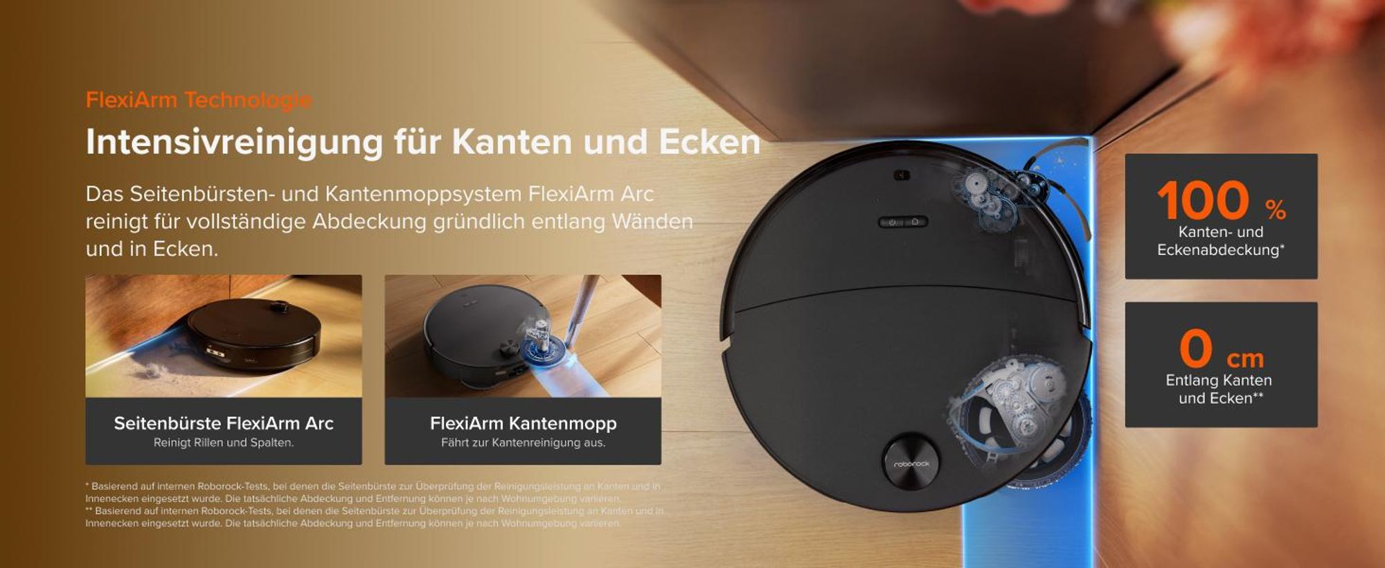 Roborock Saros 20 Neo Set Saugroboter mit Wischfunktion, 36.000 Pa Saugkraft Dual Zero-Tangle-System, FlexiArm Technologie 100°C Heißwasser-Moppwäsche