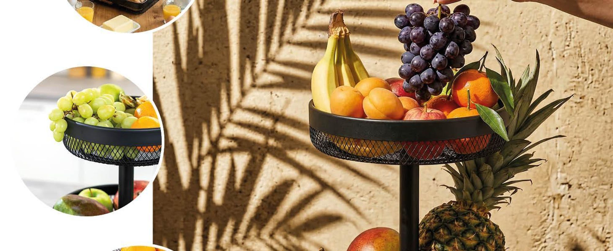 Corbeille de fruits dans la cuisine