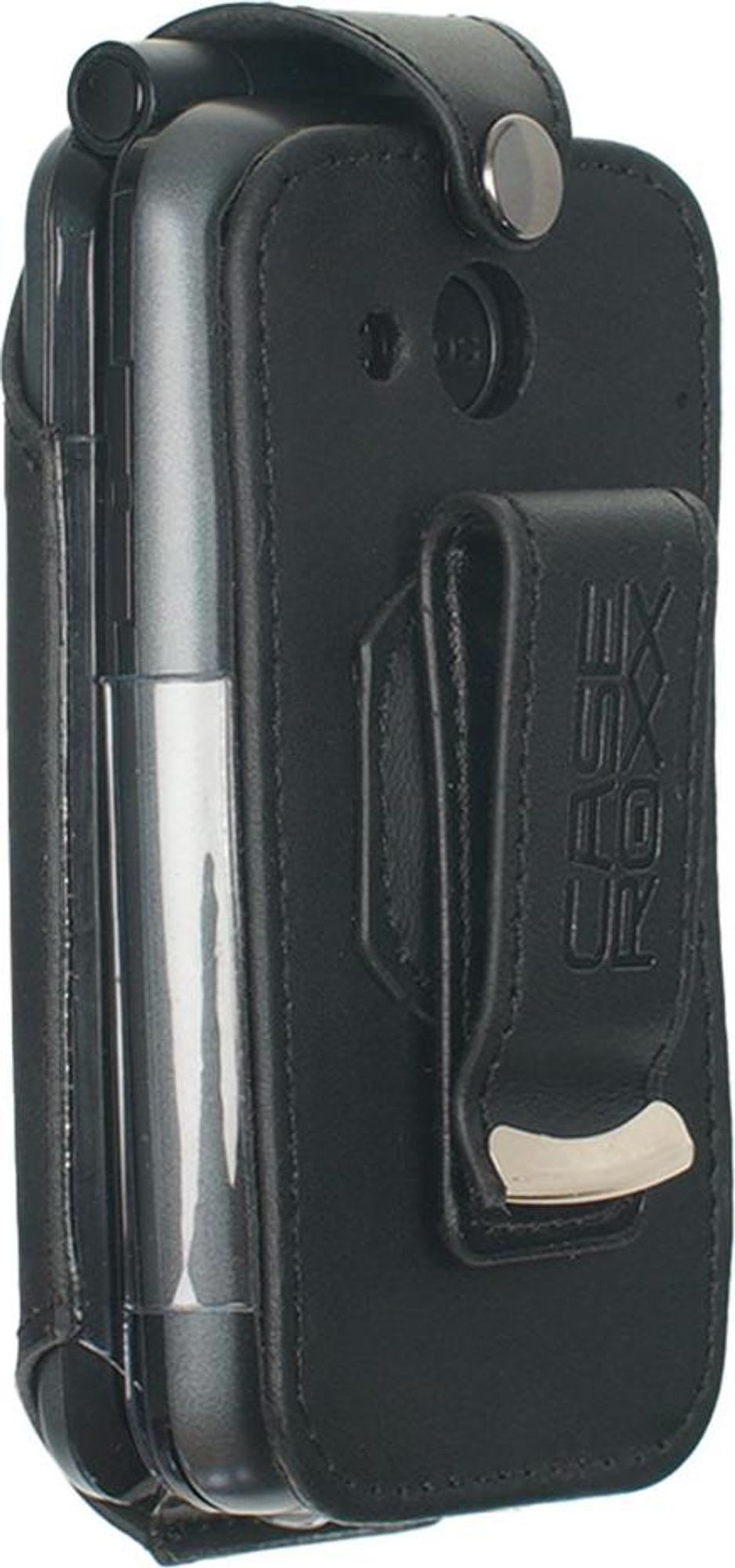 caseroxx Ledertasche mit Gürtelclip kompatibel mit Gigaset GL795 / GL7 aus Echtleder, Tasche mit Gürtelclip und Sichtfenster Bild 3