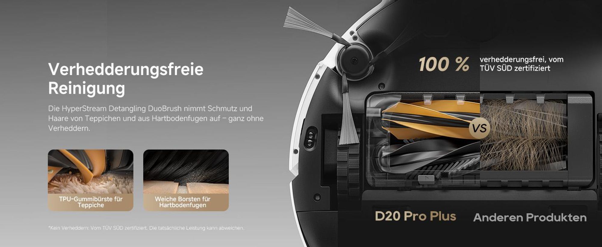 Dreame D20ProPlus Staubsauger Roboter mit Wischfunktion&Hebemopp,13KPa Saugkraft,LDS-Navigation,DuoRoller Bürste,Eckenrein,Selbstentl,All-in-One Dock