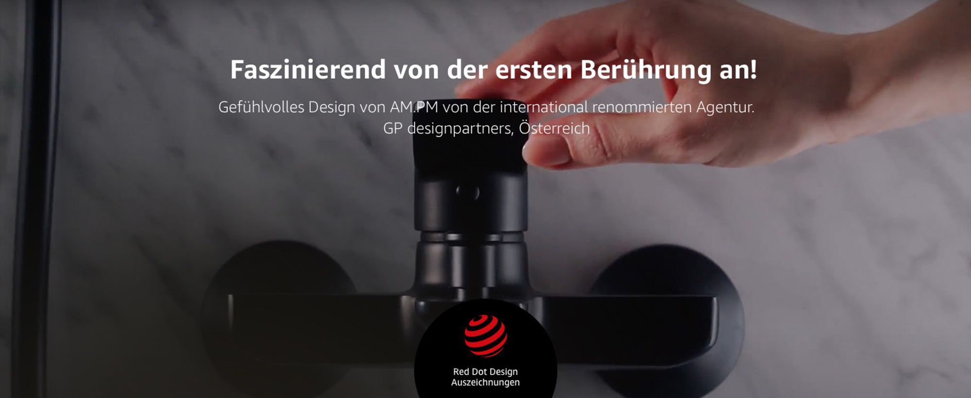AM.PM Badewannenarmatur Wannenarmatur Weiß Einhebelmischer Wandmontage Bad Messing Badewannen Armaturen