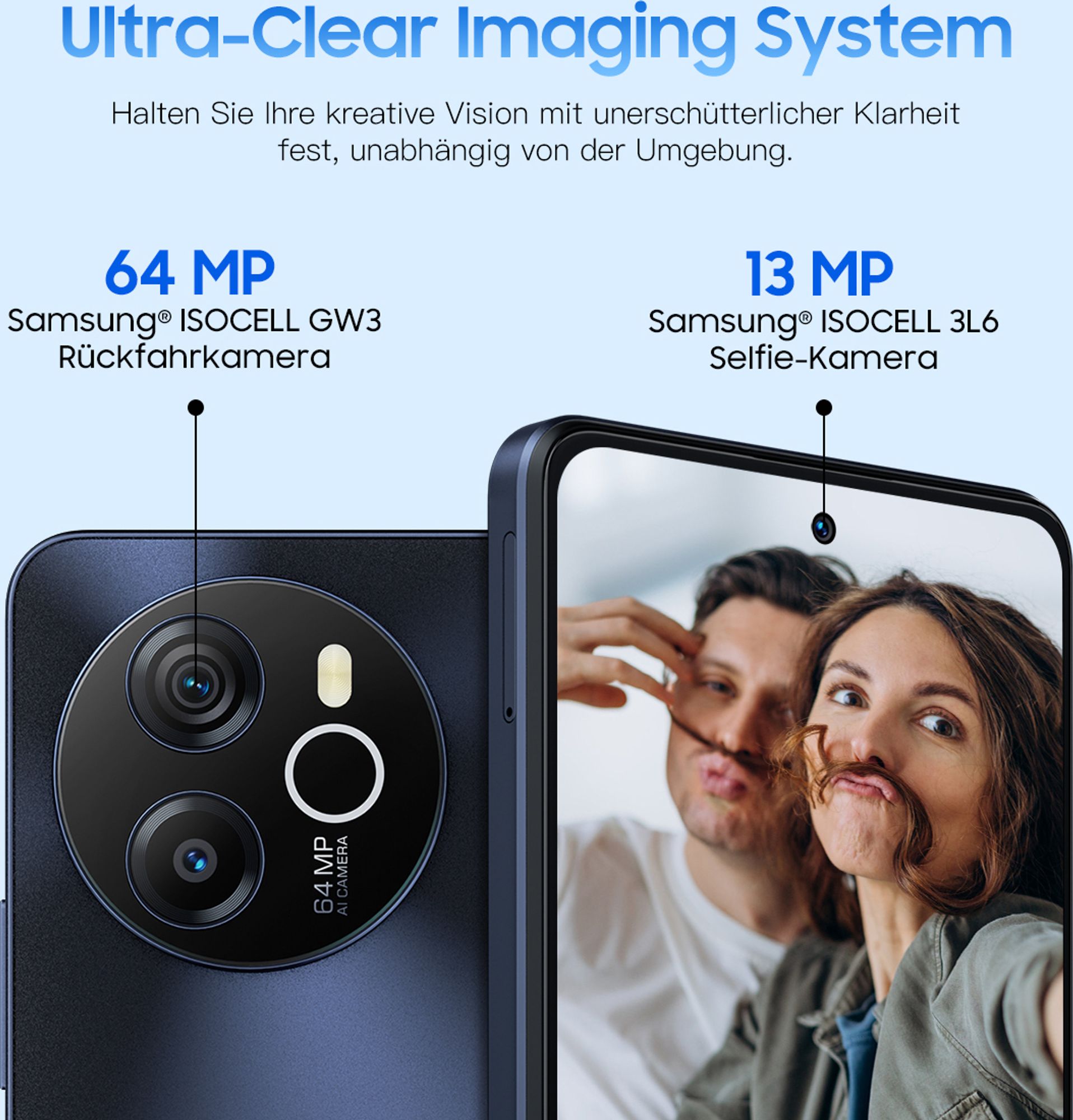 Blackview Shark 8 Smartphone Handy Ohne Vertrag 16GB+256GB 120Hz 2.4K 6.78" FHD+, Helio G99 Handy Ohne Vertrag, 64MP+13MP Kamera, 5000mAh