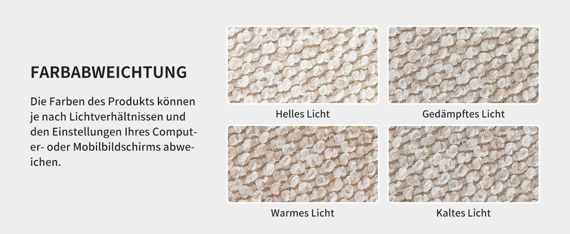 Duhome Sitzhocker aus Bouclé Polsterhocker 360° Drehbar Ottoman Modern Fußhocker für Wohnzimmer Schlafzimmer Flur, Beige