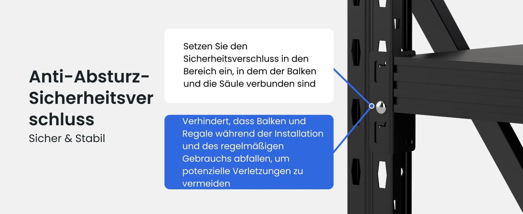 FLEXISPOT Werkbank aus Stahl, Arbeitstisch mit Lochwänden und oberer Ablage, Lagerregal bis 200 kg, für Werkstatt, Lager, Büro und Haushalt (Schwarz)
