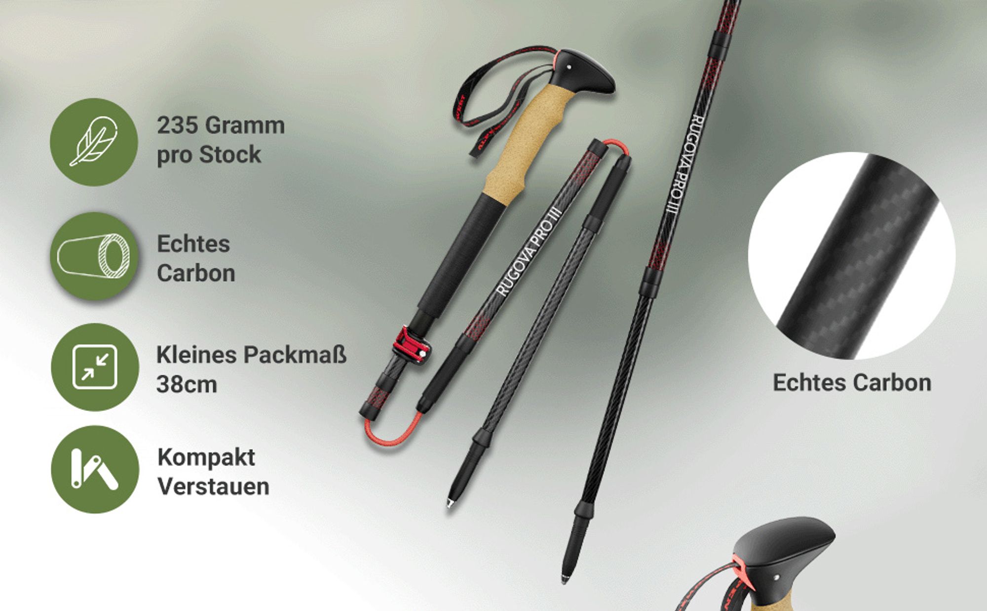 backpacking teleskopstock nordic walking stöcke leki skistöcke leki working stoecke
