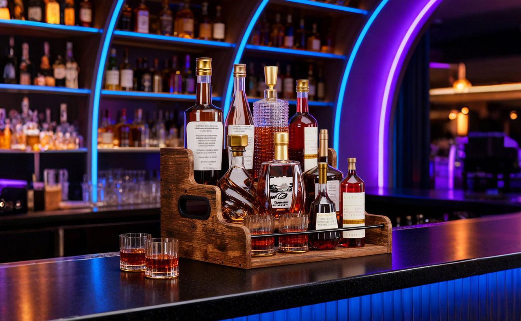Yorbay Weinregal für Arbeitsplatte,Weinständer aus Holz ,Dreistöckiger Bar-Regal,Weinflaschenhalter für Küche, Wohnzimmer und Home-Bar
