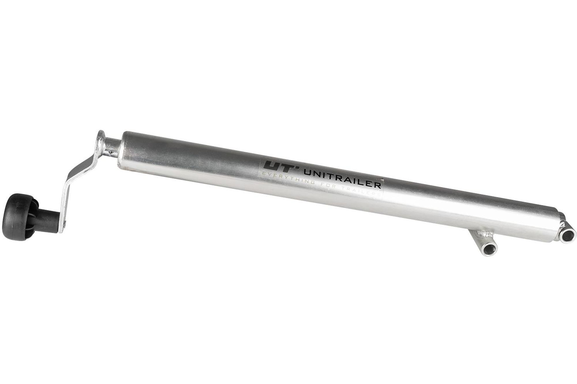 UNITRAILER Kurbelheber kippbar 1000 kg, Hub 500-865 mm, Rohr 42 mm, Kurbel oben, verzinkt, für Kippanhänger und Autotransporter