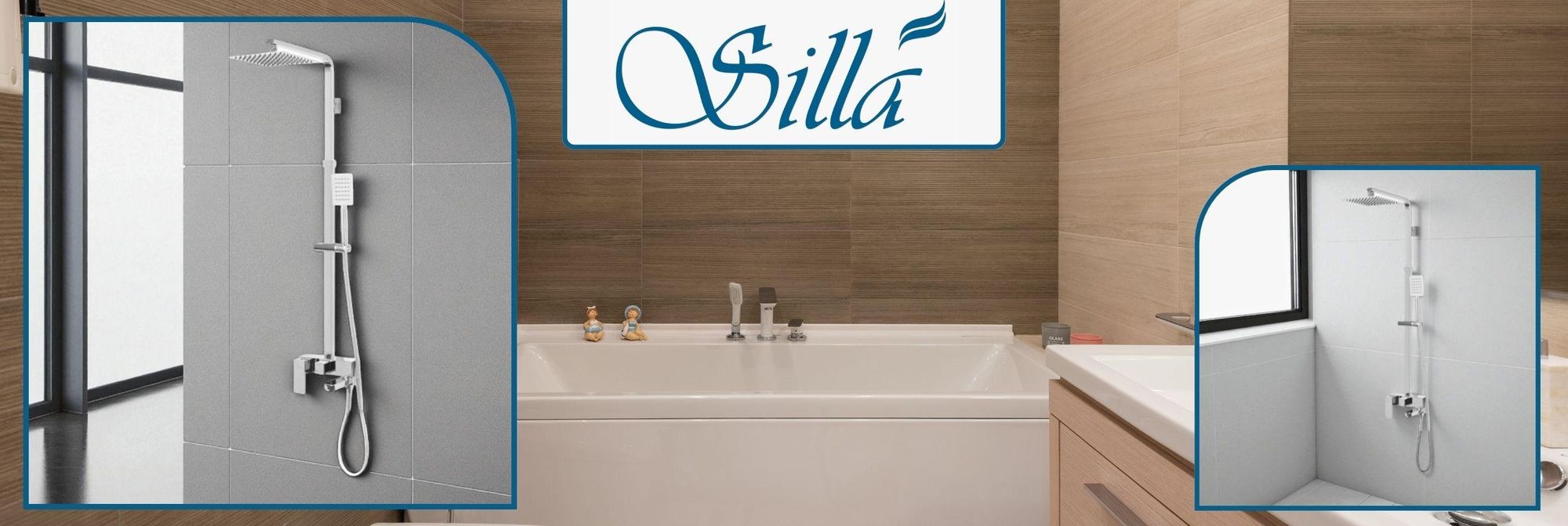 Silla, Dusch, Duschset, Duschköpfe & -brausen, Chrom, Duschkopf, Duschgarnitur, Bad