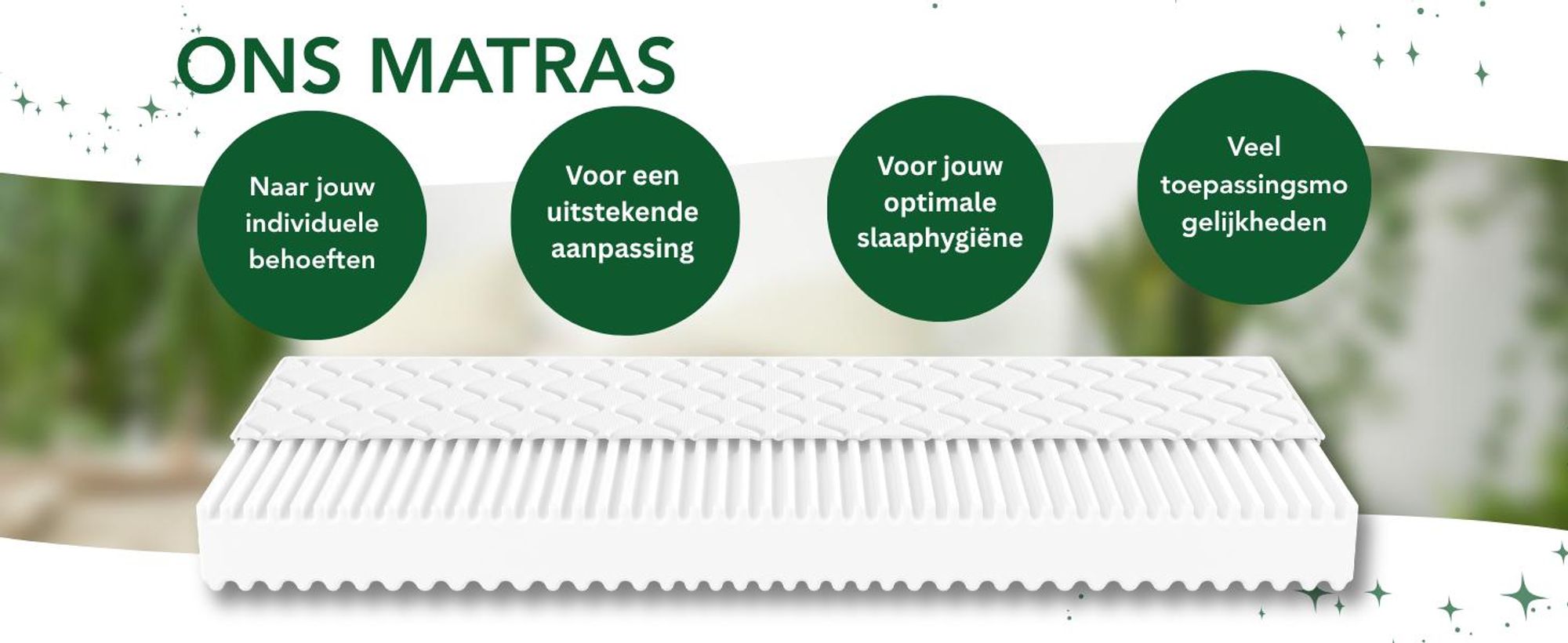 Ergonomische 7-zone XXL omkeerbare matras | 200 x 200 cm | 22 cm | H2 & H3 | Ergo Flex XXL