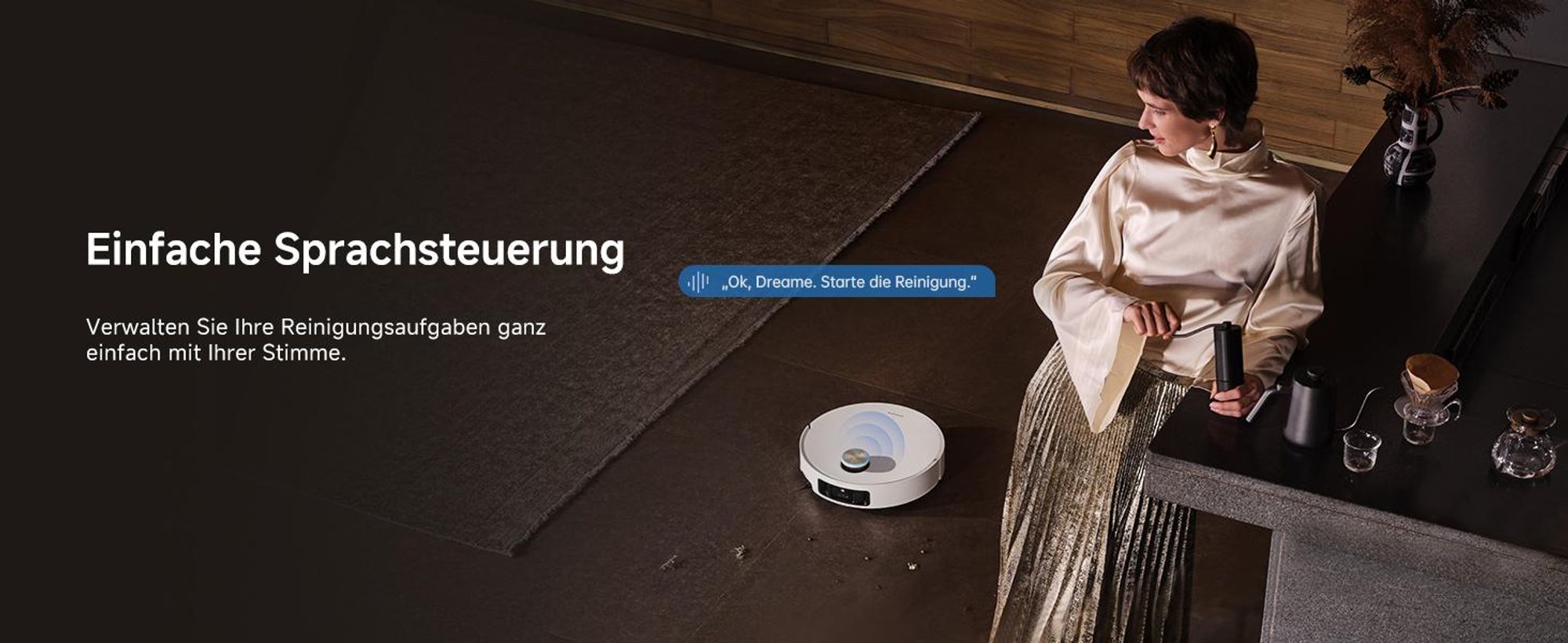 Dreame X50 Ultra Complete Staubsauger Roboter mit Wischfunktion,20KPa Saugkraft,6cm Hindernisfreiheit,Hebarem Wischmopp,360°-Navigation,KI-Vermeidung