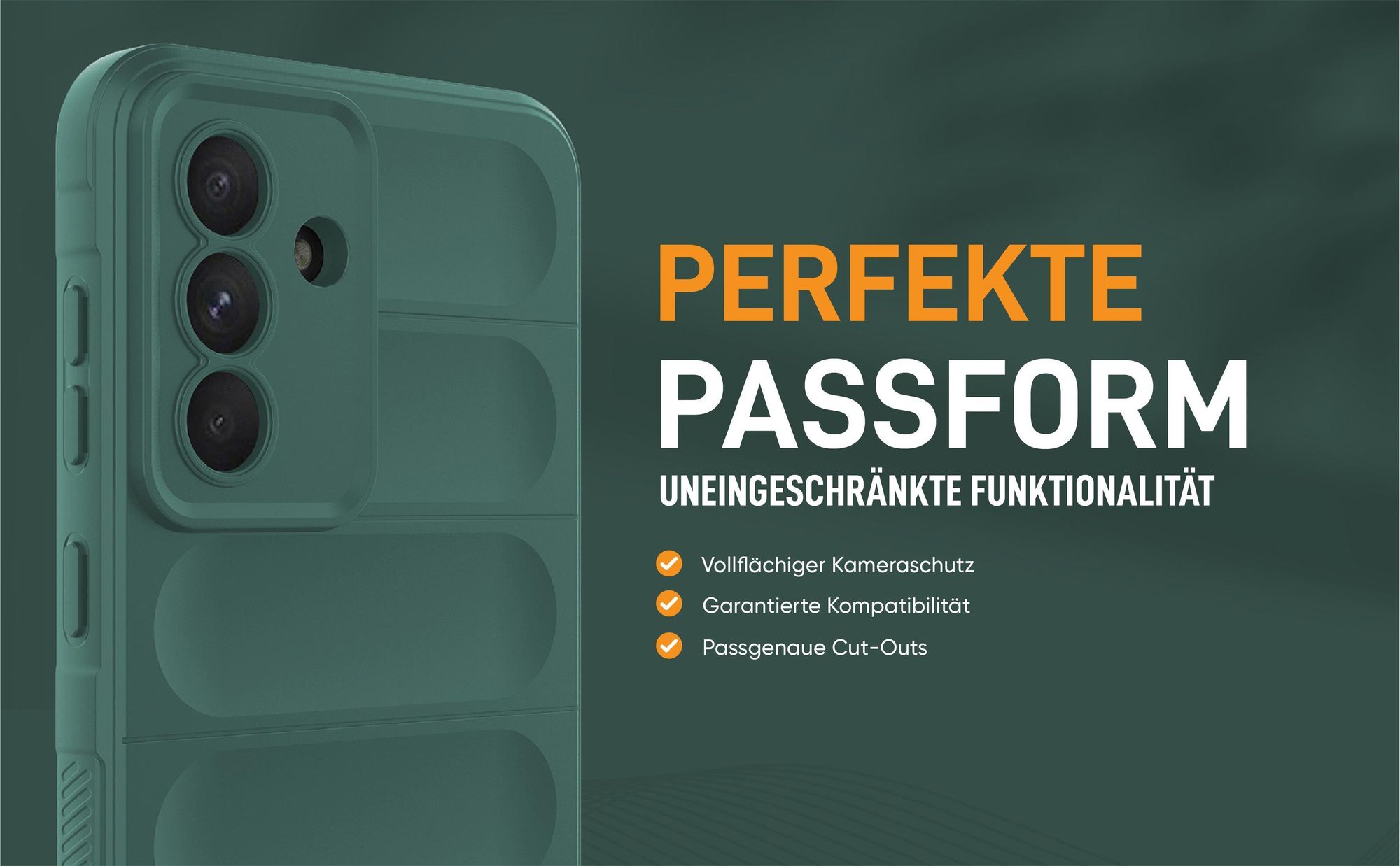 Grünes robustes Smartphone Cover für Samsung Galaxy A56 5G mit perfekter Passform